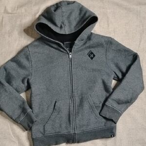 Hurley Kids' Gray Zip-Up Hoodie